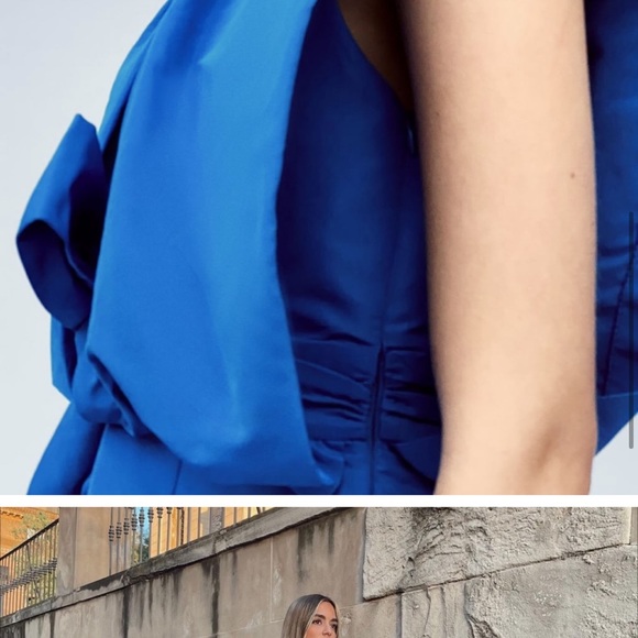 ZARA Voluminous Top Dress Bluish - Picture 11 of 11